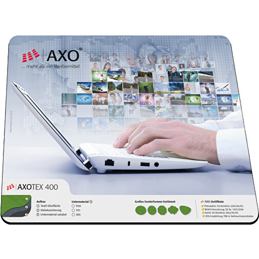 AXOPAD® Mousepad AXOTex 400, 20 x 20 cm quadrato, 1,5 mm di spessore, Immagine 1