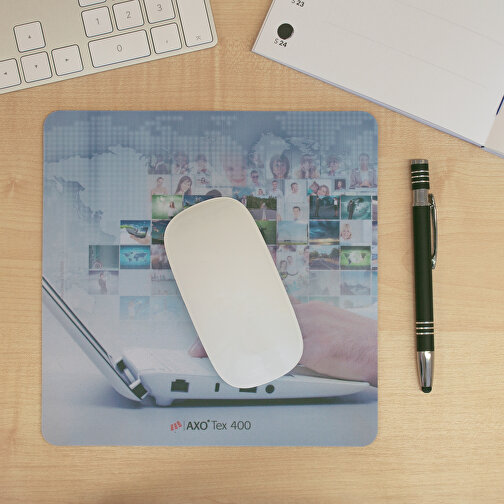 AXOPAD® Mousepad AXOTex 400, 20 x 20 cm quadrato, 1 mm di spessore, Immagine 5