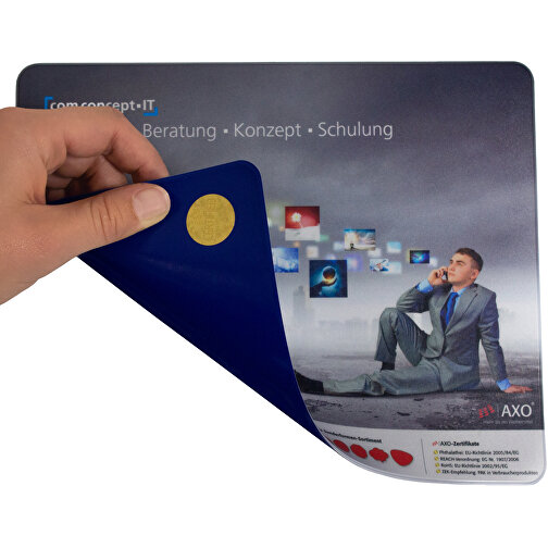 AXOPAD® Mousepad AXOStar 400 Blueline, 24 x 19,5 cm ovale, 1,6 mm di spessore, Immagine 2