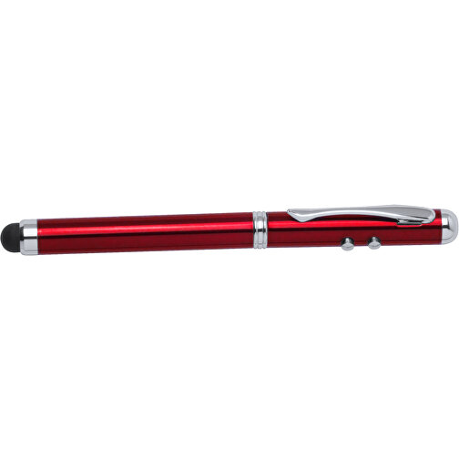 Kugelschreiber Laser Snarry , rot, Metall, 12,30cm (Breite), Bild 3