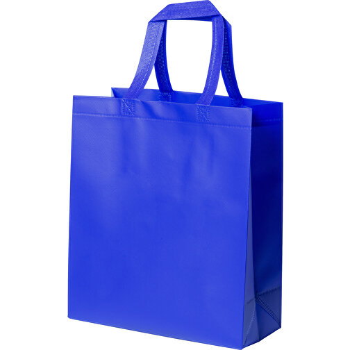 Tasche Fimel , blau, Laminiertes Non-Woven, 35,00cm x 15,00cm x 40,00cm (Länge x Höhe x Breite), Bild 1