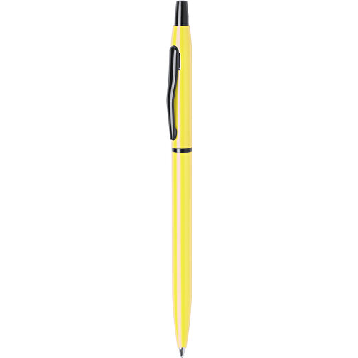 Kugelschreiber Pirke , gelb, Aluminium, 13,90cm (Breite), Bild 1