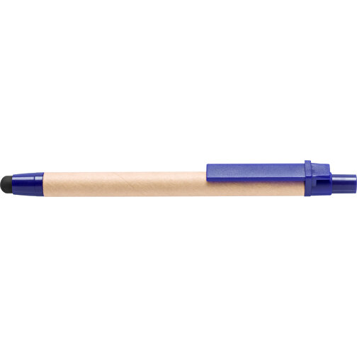 Kugelschreiber Pointer Than , blau, Reclycling Pappe, 13,80cm (Breite), Bild 3