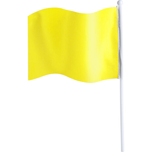 Fähnchen Rolof , gelb, Polyester, 21,00cm x 30,00cm (Länge x Breite), Bild 1