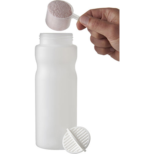 Baseline Plus 650 Ml Shakerflasche , weiß / klar mattiert, HDPE Kunststoff, PP Kunststoff, PP Kunststoff, 22,30cm (Höhe), Bild 4