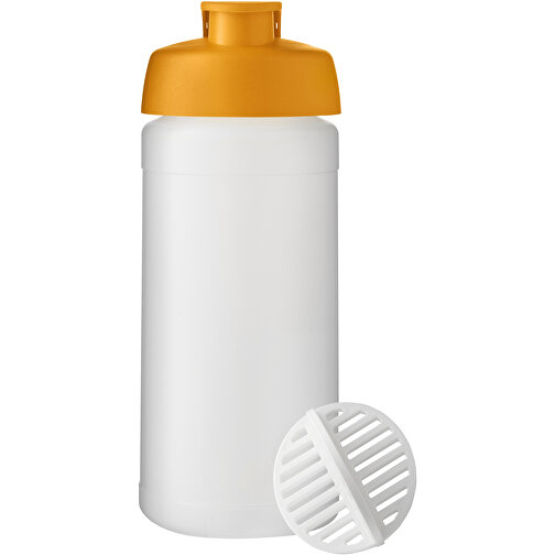 Baseline Plus 500 Ml Shakerflasche , orange / klar mattiert, HDPE Kunststoff, PP Kunststoff, PP Kunststoff, 18,50cm (Höhe), Bild 3