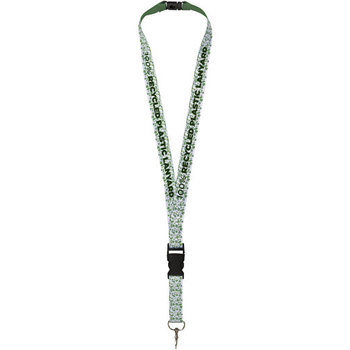 Balta Schlüsselband Aus Recyceltem PET Kunststoff Mit Sicherheitsverschluss , Green Concept, weiß, Polyester, Recycled PET, 20mm, 97,50cm x 2,00cm (Länge x Breite), Bild 1