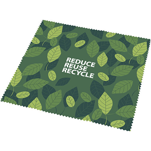 Cori Großes Reinigungstuch Aus Recyceltem PET , Green Concept, weiß, Recyceltes Polyester, 17,00cm x 18,00cm (Länge x Breite), Bild 1