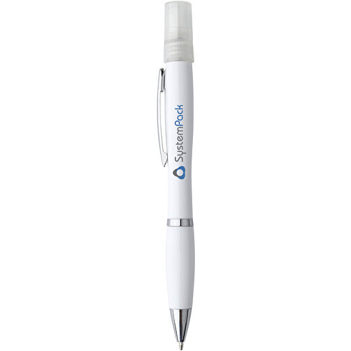 Nash Spray Kugelschreiber , weiß, ABS Kunststoff, 15,50cm (Länge), Bild 5