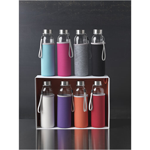Bodhi 500 Ml Glas-Sportflasche , lindgrün, Glas, Neopren, Edelstahl, 22,10cm (Höhe), Bild 5