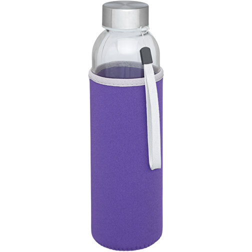 Bodhi 500 Ml Glas-Sportflasche , lila, Glas, Neopren, Edelstahl, 22,10cm (Höhe), Bild 1
