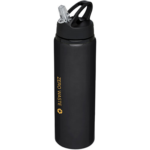 Fitz 800 Ml Sportflasche , schwarz, Aluminium, PP Kunststoff, 25,50cm (Höhe), Bild 2