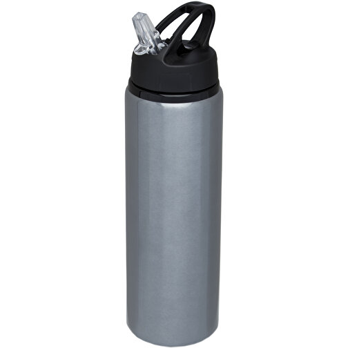 Fitz 800 Ml Sportflasche , grau, Aluminium, PP Kunststoff, 25,50cm (Höhe), Bild 1