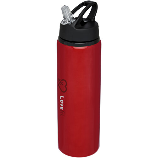 Fitz 800 Ml Sportflasche , rot, Aluminium, PP Kunststoff, 25,50cm (Höhe), Bild 2