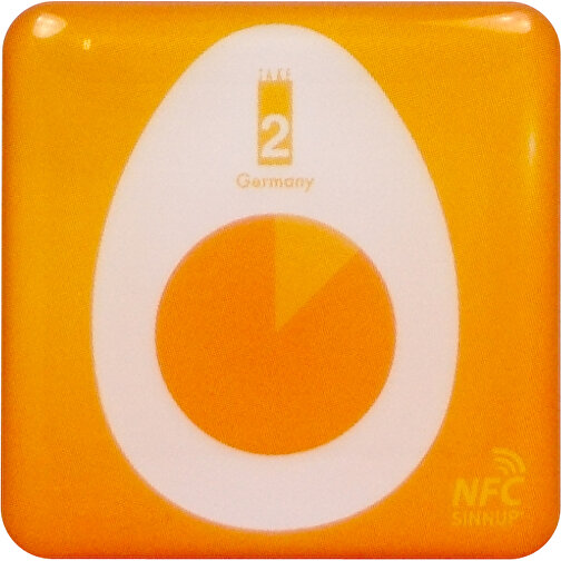 „Take2 Eieruhr“ , orange, Kunststoff, 10,50cm x 0,50cm x 21,00cm (Länge x Höhe x Breite), Bild 2