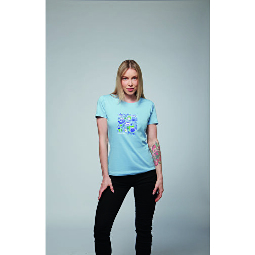 T-Shirt - Regent Women , Sol´s, aqua, Baumwolle, XXL, 69,00cm x 53,00cm (Länge x Breite), Bild 4