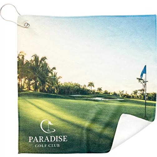 Serviette de golf en RPET (30x30 cm), Image 1
