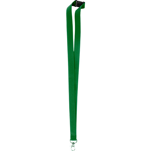 10 Mm Sicherheits Lanyard , dunkelgrün, Polyester, 90,00cm x 1,00cm (Länge x Breite), Bild 1
