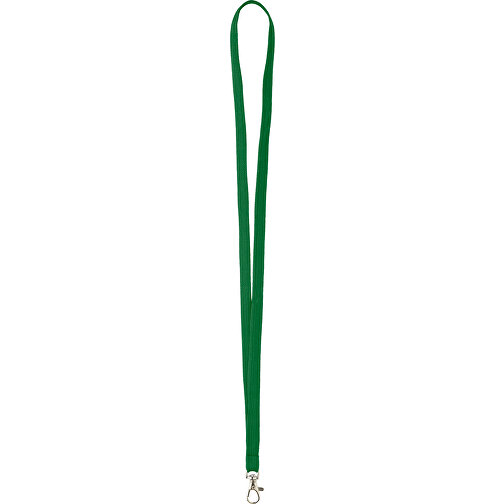 12 Mm Tubular Lanyard , dunkelgrün, Polyester, 90,00cm x 1,20cm (Länge x Breite), Bild 1