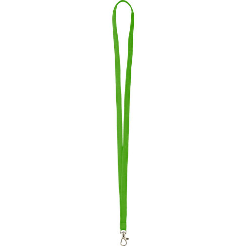 10 Mm Tubular Lanyard , apfelgrün, Polyester, 90,00cm x 1,00cm (Länge x Breite), Bild 1
