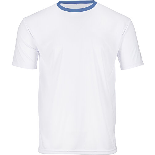 Regular T-Shirt Individuell - Vollflächiger Druck , taubenblau, Polyester, S, 68,00cm x 96,00cm (Länge x Breite), Bild 1