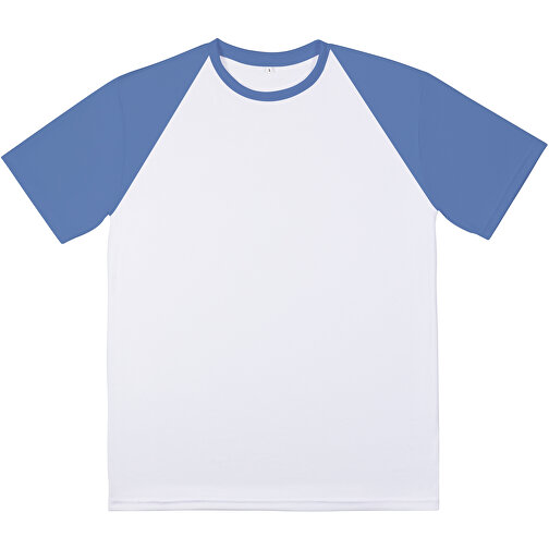 Reglan T-Shirt Individuell - Vollflächiger Druck , taubenblau, Polyester, 3XL, 80,00cm x 132,00cm (Länge x Breite), Bild 5