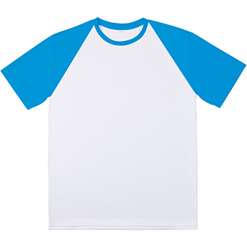 Reglan T-Shirt Individuell - Vollflächiger Druck , karibikblau, Polyester, M, 70,00cm x 104,00cm (Länge x Breite), Bild 5