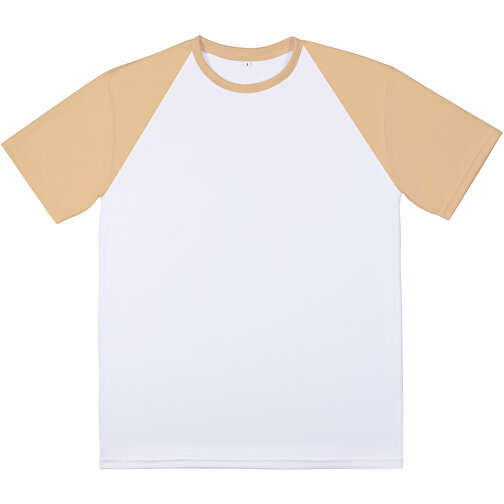 Reglan T-Shirt Individuell - Vollflächiger Druck , champagner, Polyester, 2XL, 78,00cm x 124,00cm (Länge x Breite), Bild 5