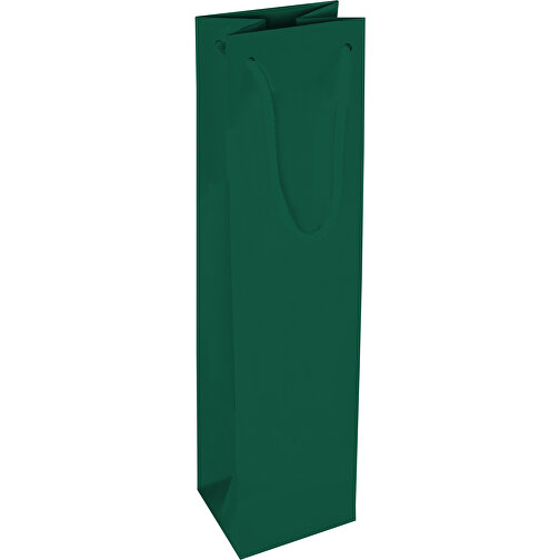 Tragetasche Classic 2, 10 X 9 X 40 Cm , grün, White Chrom Papier, 10,00cm x 40,00cm x 9,00cm (Länge x Höhe x Breite), Bild 2