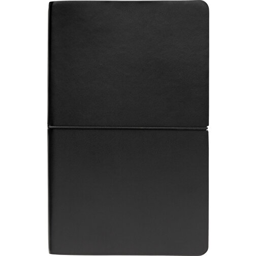 Modern Deluxe Softcover A5 Notizbuch, Schwarz , schwarz, PU, 20,80cm x 1,00cm (Länge x Höhe), Bild 2