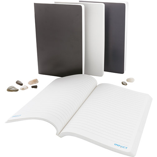 Impact Softcover A5 Notizbuch Mit Steinpapier, Weiß , weiß, Steinpapier, 21,10cm x 1,10cm (Länge x Höhe), Bild 6