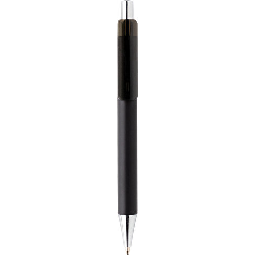 X8-Metallic-Stift, Schwarz , schwarz, ABS, 14,00cm (Höhe), Bild 2