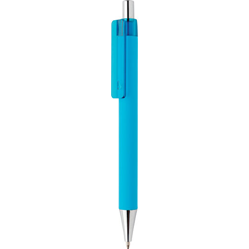 X8 Stift Mit Smooth-Touch, Blau , blau, ABS, 14,00cm (Höhe), Bild 1