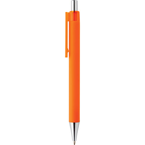 X8 Stift Mit Smooth-Touch, Orange , orange, ABS, 14,00cm (Höhe), Bild 3