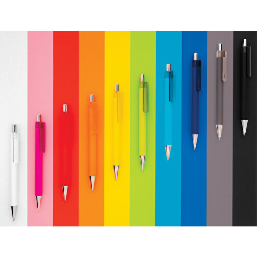 X8 Stift Mit Smooth-Touch, Orange , orange, ABS, 14,00cm (Höhe), Bild 6