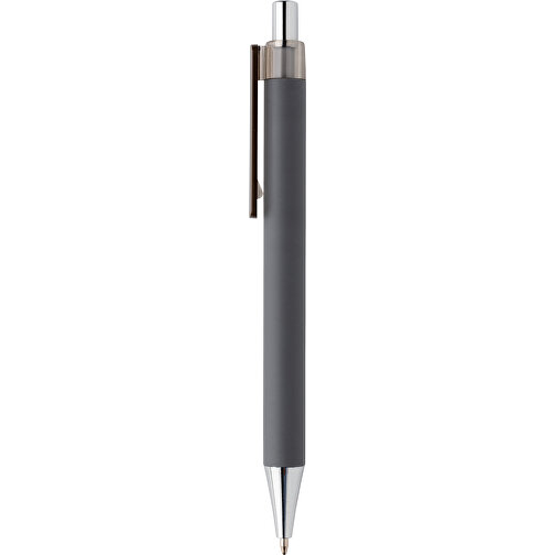 X8 Stift Mit Smooth-Touch, Grau , grau, ABS, 14,00cm (Höhe), Bild 3