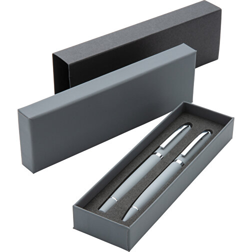 Deluxe Stifte-Set , grau, Aluminium, Eisen, 14,00cm (Höhe), Bild 5