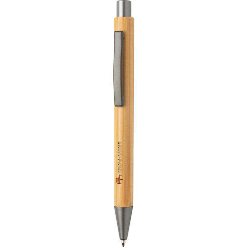 Slim Design Bambus Stift, Braun , braun, Bambus, 13,80cm (Höhe), Bild 4