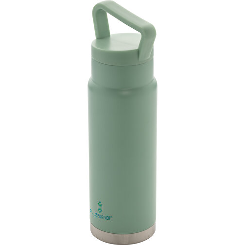 Auslaufsichere Vakuum-Flasche Mit Tragegriff, Grün , grün, Edelstahl, 28,30cm (Höhe), Bild 8