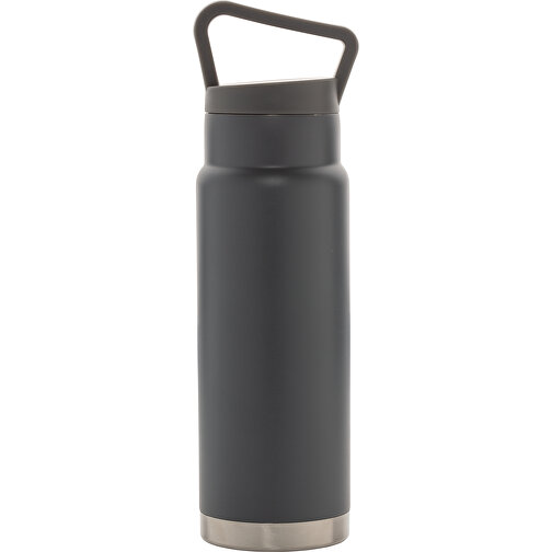 Auslaufsichere Vakuum-Flasche Mit Tragegriff, Grau , grau, Edelstahl, 28,30cm (Höhe), Bild 4