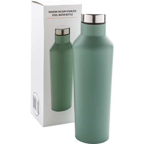 Moderne Vakuum-Flasche Aus Stainless Steel, Grün , grün, Edelstahl, 24,50cm (Höhe), Bild 6