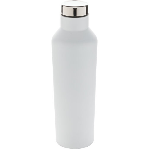 Moderne Vakuum-Flasche Aus Stainless Steel, Weiss , weiss, Edelstahl, 24,50cm (Höhe), Bild 1