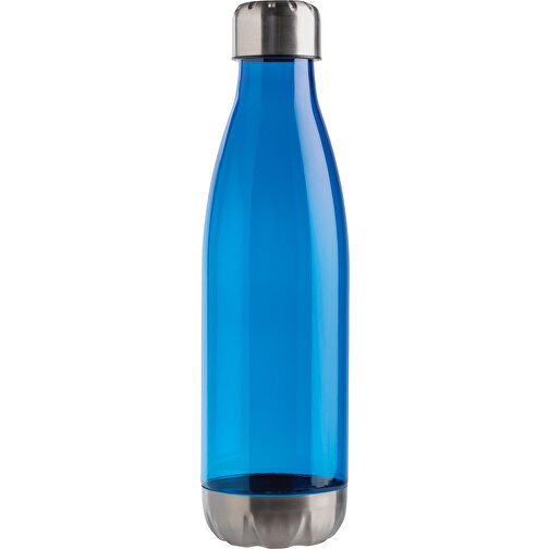 Auslaufsichere Trinkflasche Mit Stainless-Steel-Deckel, Blau , blau, Mit Glykol modifiziertes PET, 26,20cm (Höhe), Bild 1