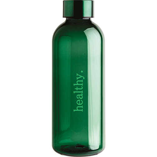Auslaufsichere Trinkflasche Mit Metalldeckel, Grün , grün, Mit Glykol modifiziertes PET, 7,20cm x 20,70cm (Länge x Höhe), Bild 5