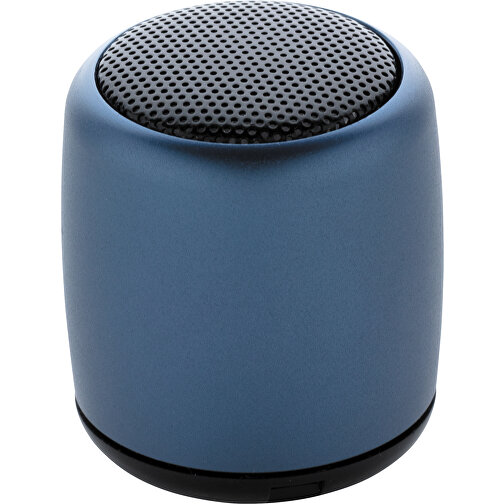 Kabelloser Mini-Lautsprecher Aus Aluminium, Blau , blau, Metall, 4,50cm (Höhe), Bild 1