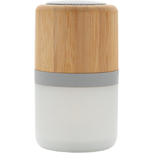 3W Farbwechselnder Lautsprecher Aus Bambus , weiß, ABS, Bambus, 10,30cm (Höhe), Bild 7