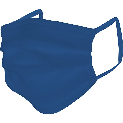 Mund-Nasen-Maske , königsblau, Baumwolle, 11,00cm x 9,00cm (Länge x Breite), Bild 2