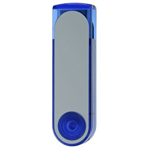 USB-Stick SWING II 128GB , Promo Effects MB , blau / transparent MB , 131 GB , Kunststoff/Aluminium MB , 3 - 10 MB/s MB , 5,90cm x 1,10cm x 1,65cm (Länge x Höhe x Breite), Bild 1