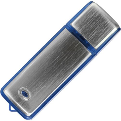 USB-Stick AMBIENT  128GB , Promo Effects MB , blau MB , 131 GB , Aluminium / Kunststoff MB , 3 - 10 MB/s MB , 6,70cm x 0,90cm x 2,10cm (Länge x Höhe x Breite), Bild 1