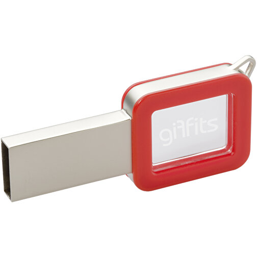 USB-Stick Color Light Up 128GB , Promo Effects MB , rot MB , 131 GB , Kunststoff MB , 3 - 10 MB/s MB , 6,00cm x 0,10cm x 3,00cm (Länge x Höhe x Breite), Bild 1